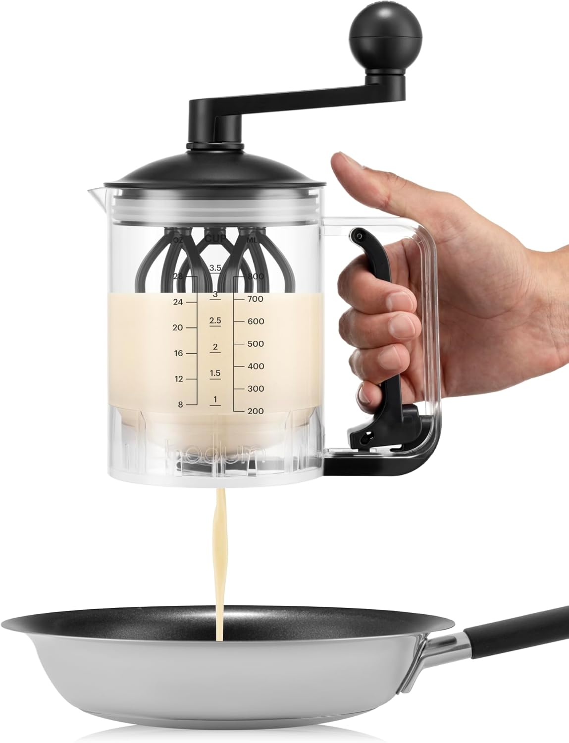 Pfannkuchenmixer, 28Oz Schwarz