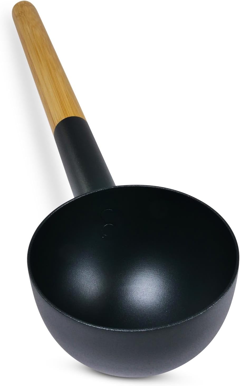 Sauna-Set Kiulu 3 mit Kübel und Kelle, Schwarz