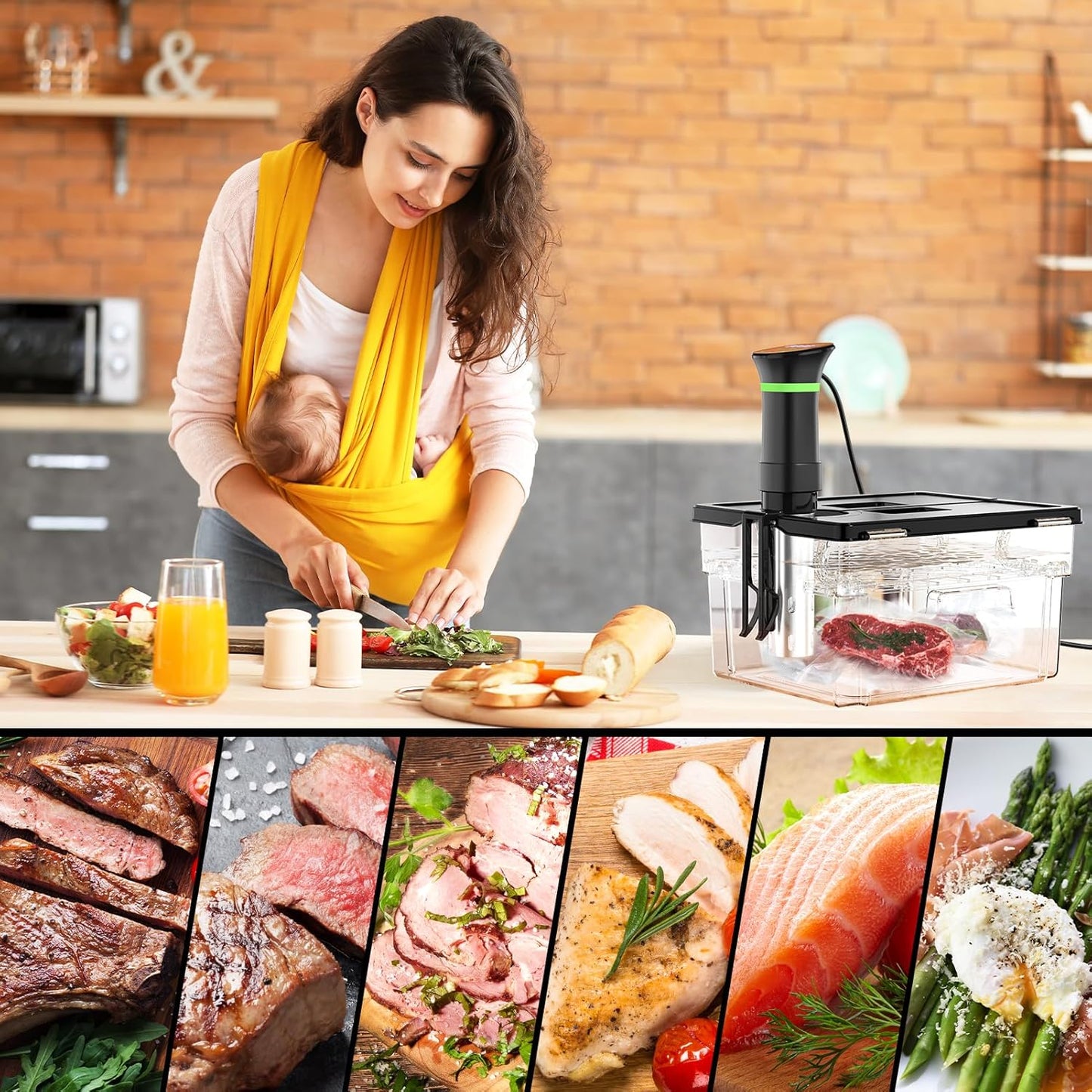 Sous Vide Stick mit LCD Touchdisplay
