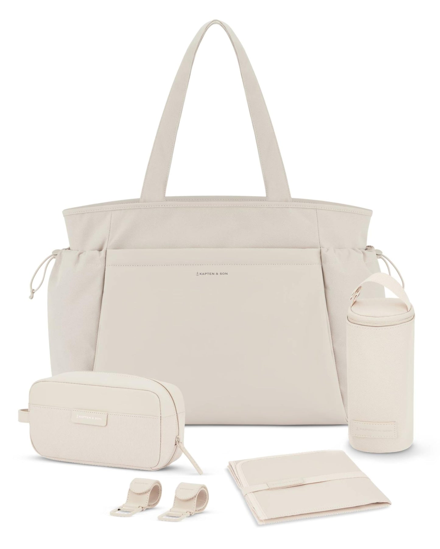 Hellvi Wickeltaschen-Set mit Zubehör, Sandstone 25 L