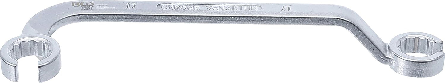 Doppel-Ringschlüssel, offen für Diesel-Einspritzleitungen SW 17 mm