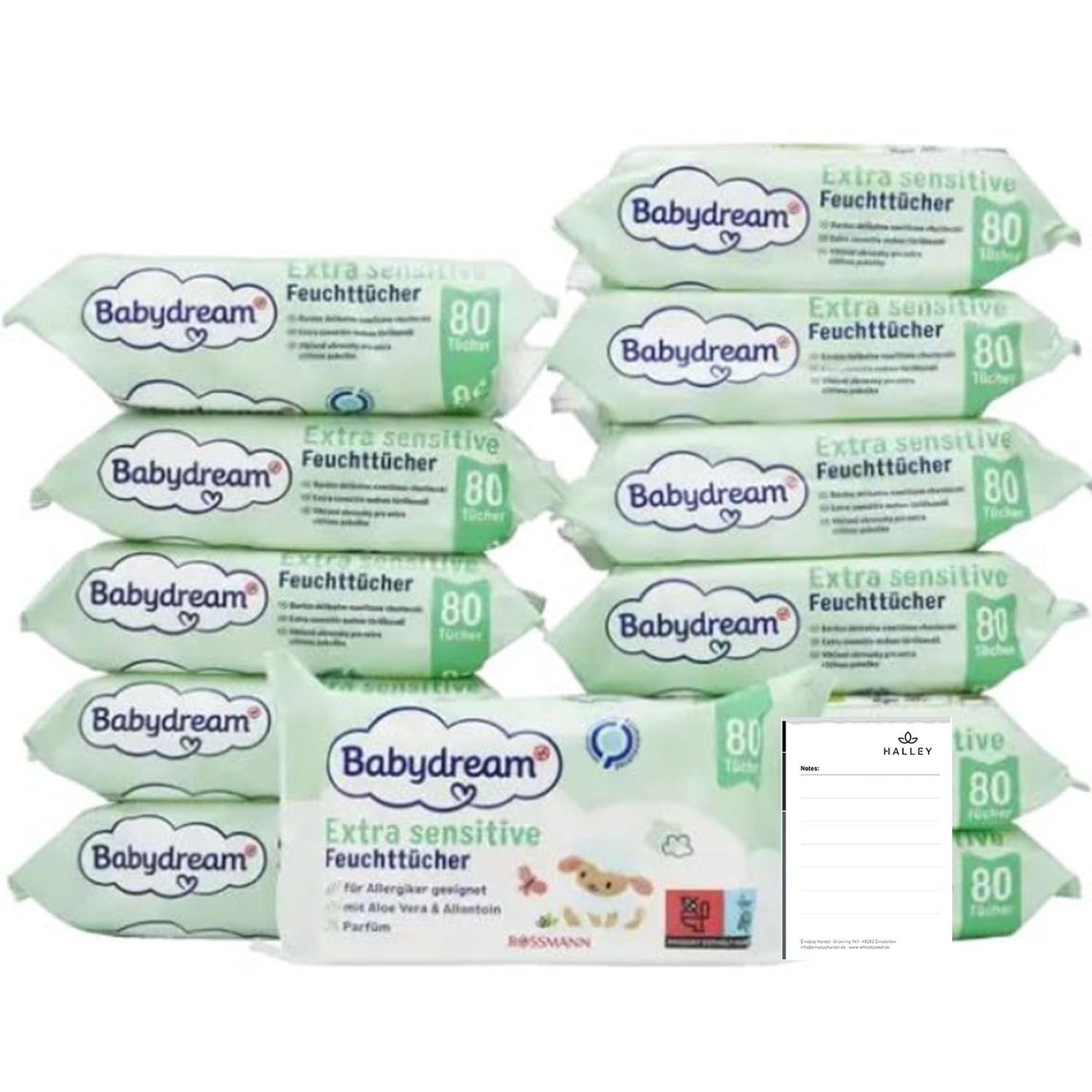 960er-Set Babydream Sensitive Feuchttücher