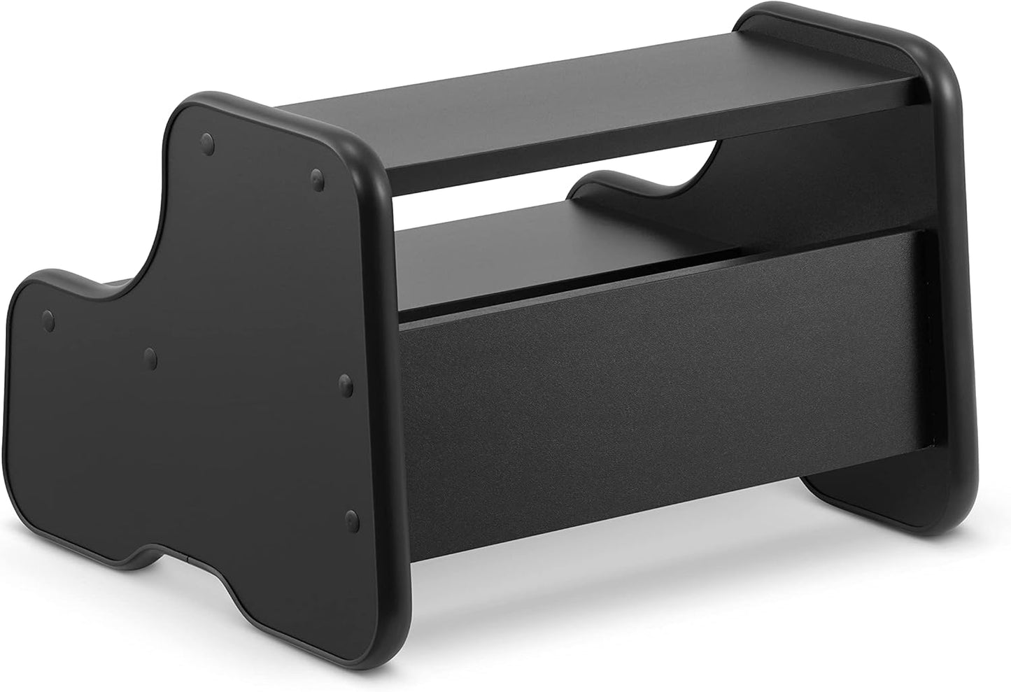 Holzhocker für Kinder, Schwarz