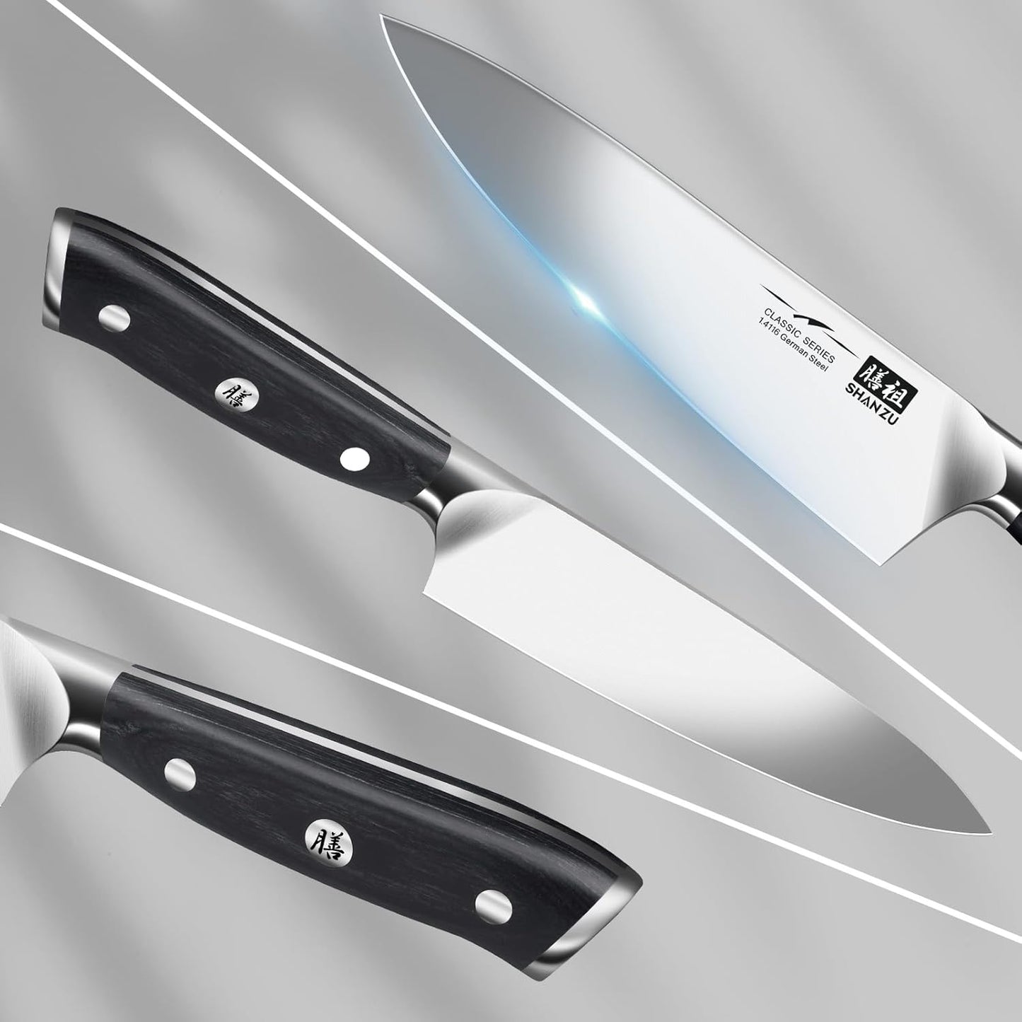‎SZJP-2022-026 Full Tang Kochmesser, Kochmesser