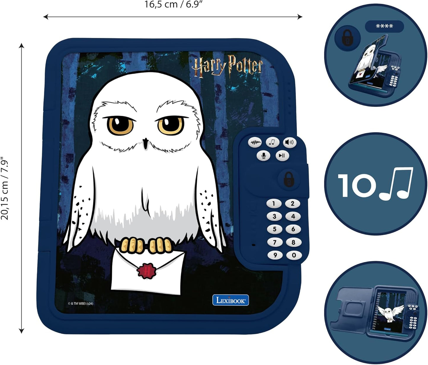 Elektronisches Tagebuch Hedwig mit interaktiven Funktionen, Hedwig