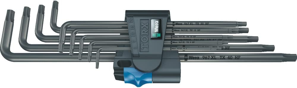 Winkelschlüsselsatz Torx mit Haltefunktion, 9-teilig Schwarz
