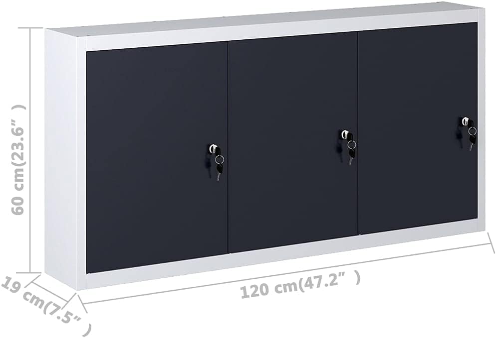 Wand-Werkzeug-Hängeschrank, 120 x 19 x 60 cm