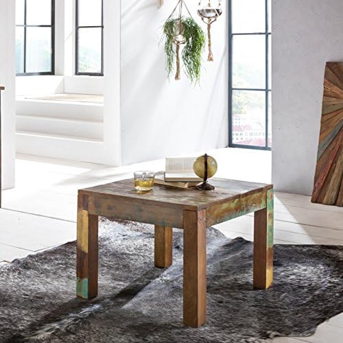 Rustikaler Couchtisch, Braun 60 x 60 x 47
