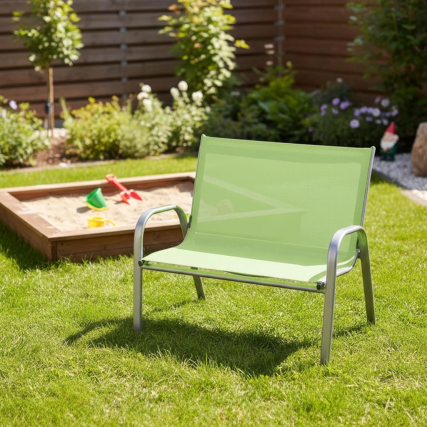Kinder-Gartenbank für 2 Personen, Grün