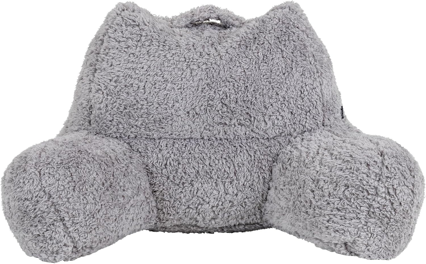Lesekissen mit Rückenlehne und Sitzsack-Füllung, 1er Pack Grau
