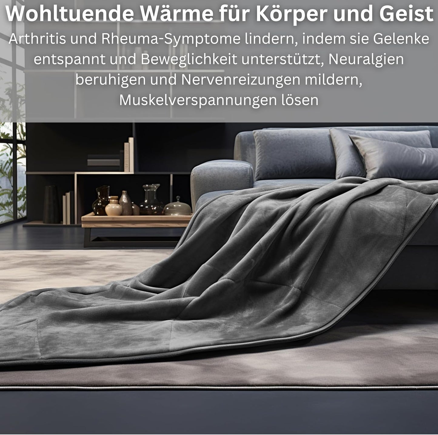 Elektrische Heizdecke mit Abschaltautomatik