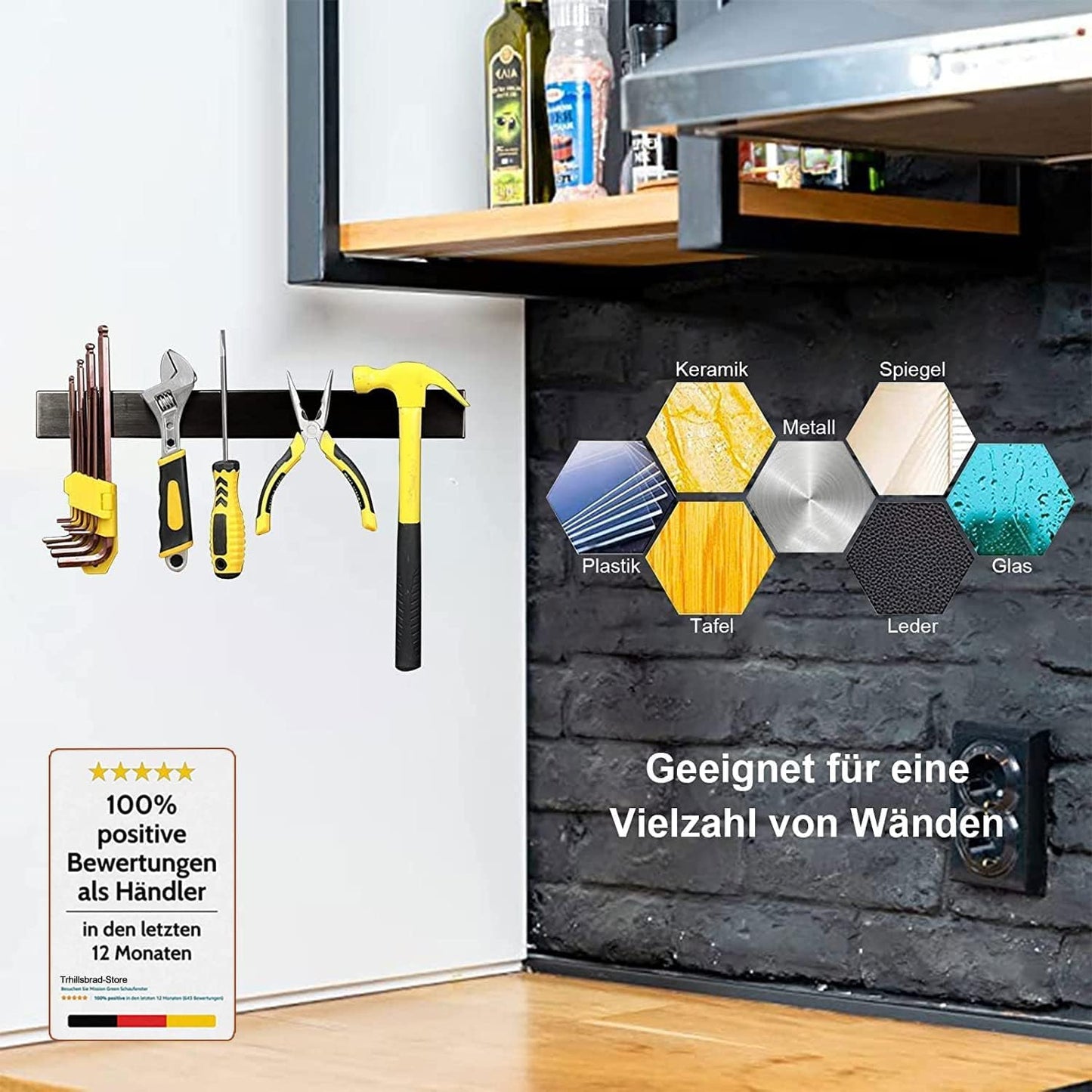 Magnetleiste, 40cm Black