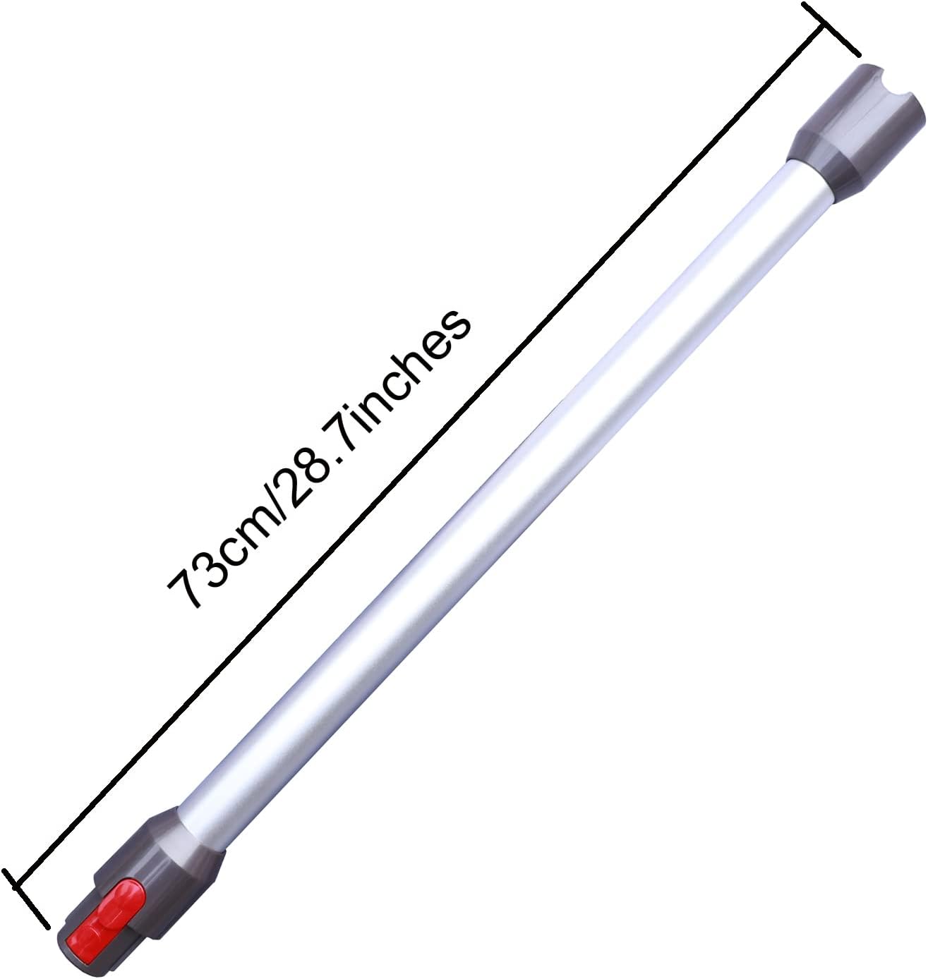 Teleskoprohr für Dyson, 1 Stück Silbernes Verlängerungsrohr