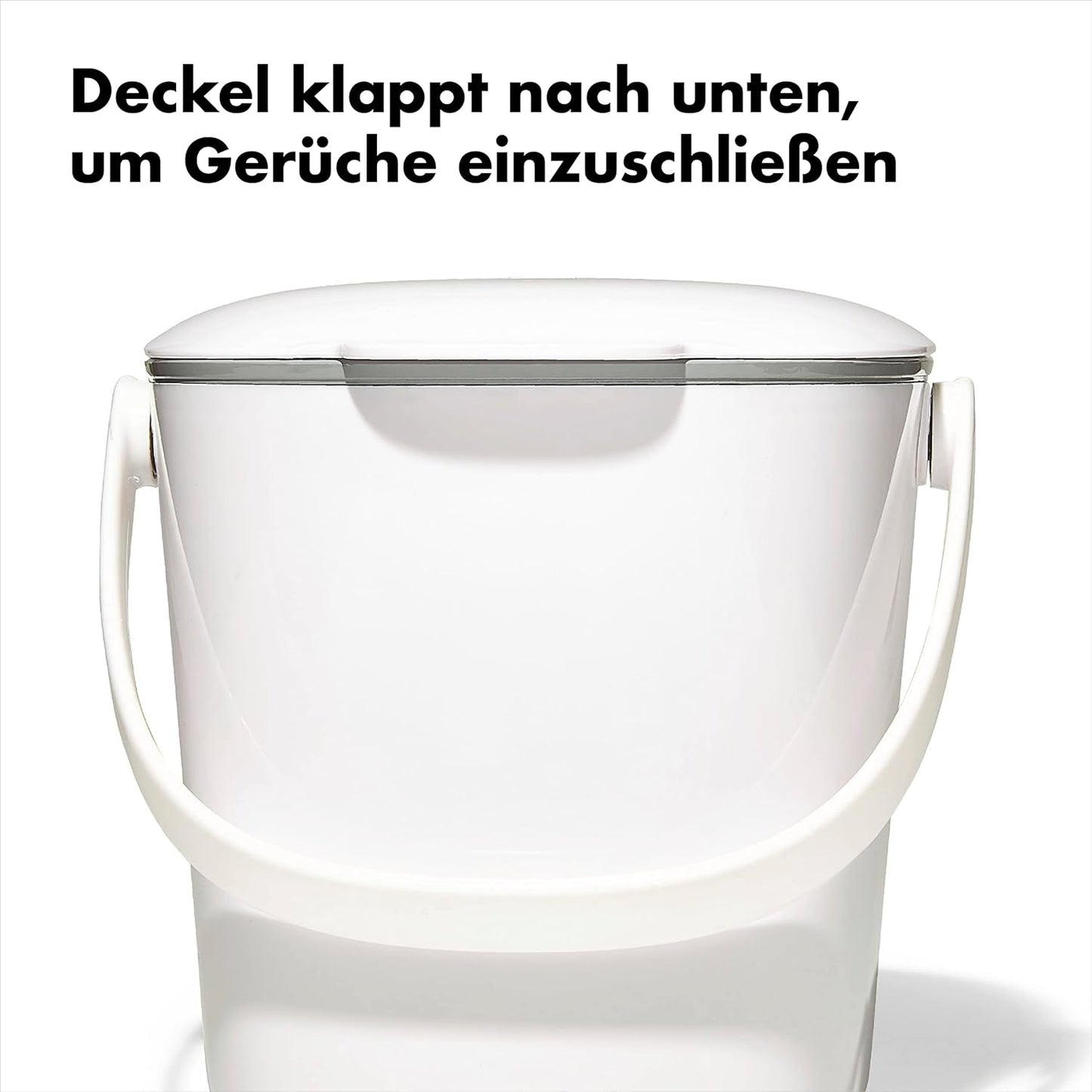 Geruchsdichter Good Grips Komposteimer, 2.8L Weiss