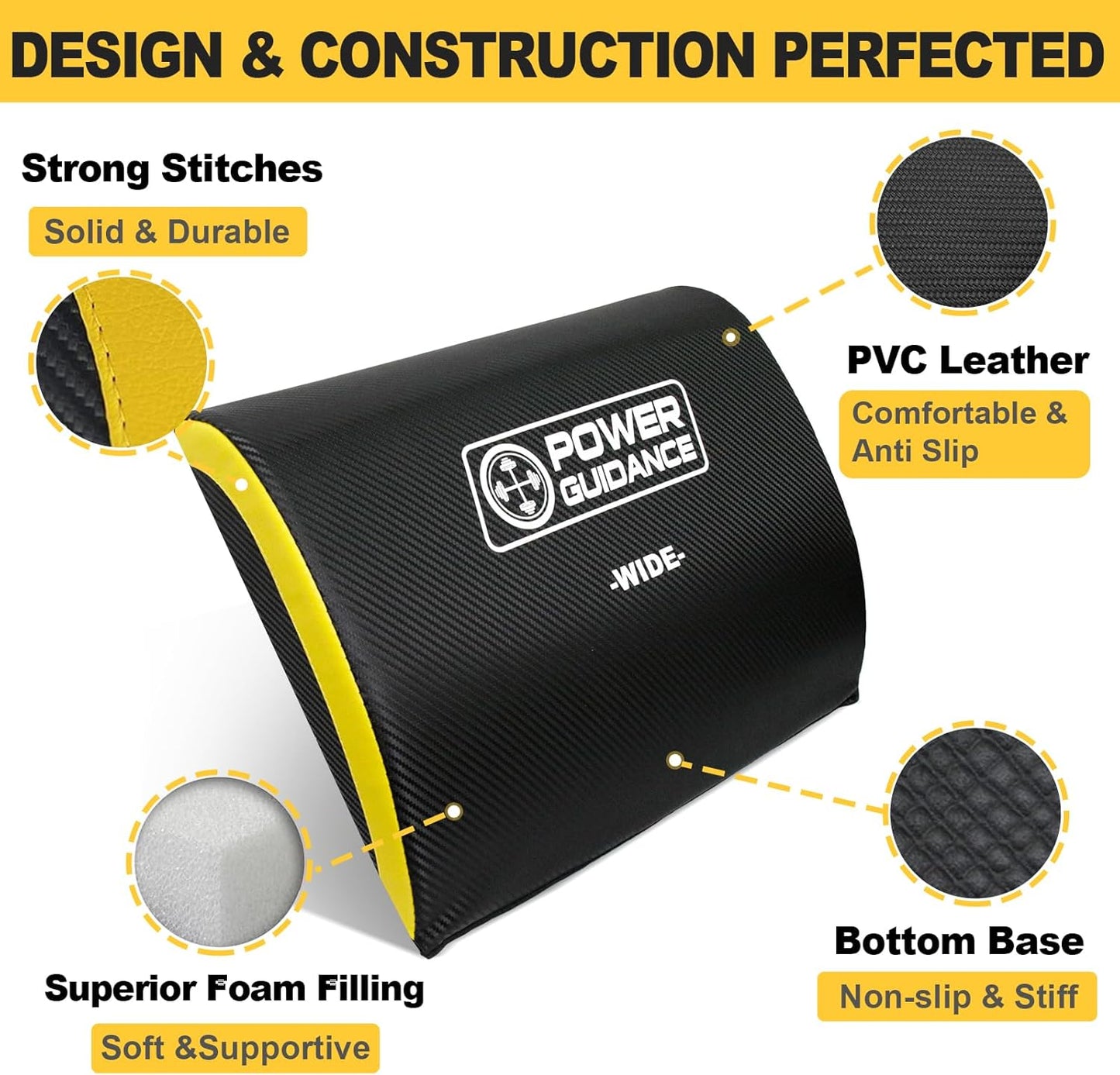 Bauchmuskel- und Rumpftrainer-Matte, Wide
