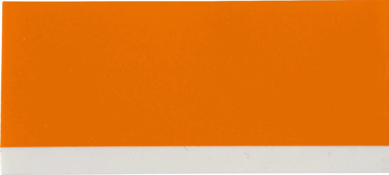 Vinyl-Etikettenband für Etikettendrucker, Etikett Vinyl - Schwarz auf Orange, 19.05 mm x 6.40 m Labor & Sicherheit und Anlage