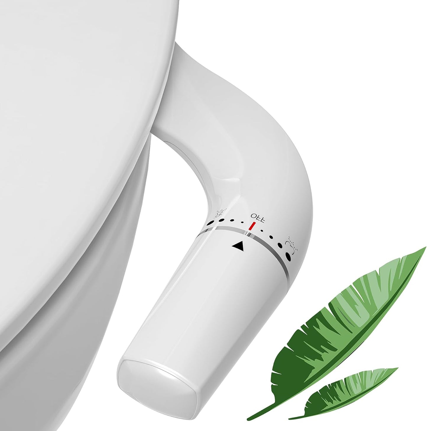 Ultra-Slim Bidet Toilettenaufsatz, Nicht Elektrisch, Left
