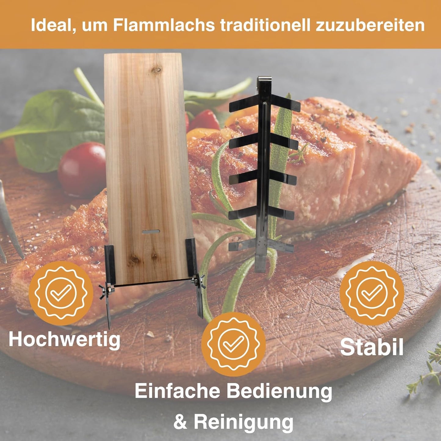 Flammlachsbretter-Set
