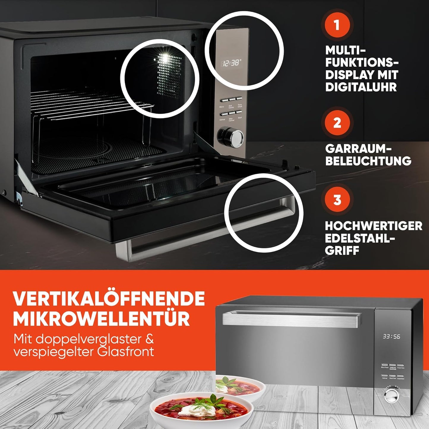 Mikrowelle PC-MWG 1204