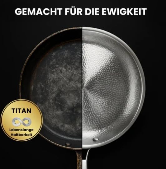 Titan Antihaft-Bratpfanne, 30 cm, spülmaschinenfest, 30CM