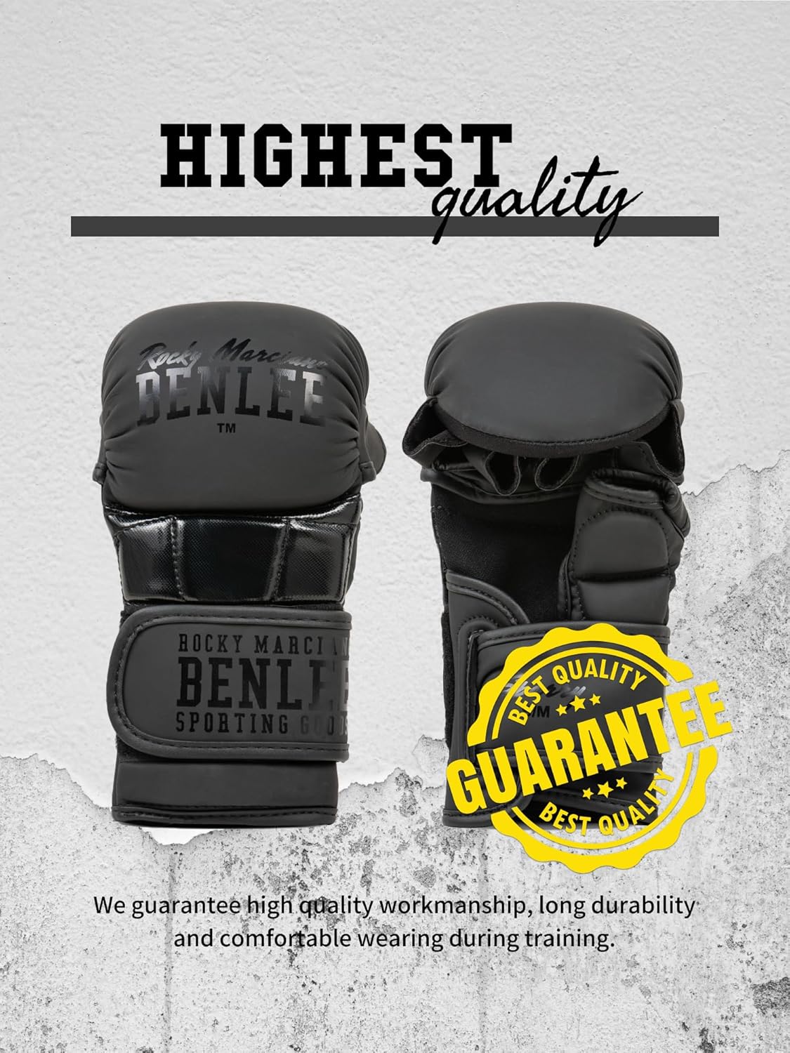 MMA-Trainingshandschuhe aus Kunstleder L/XL