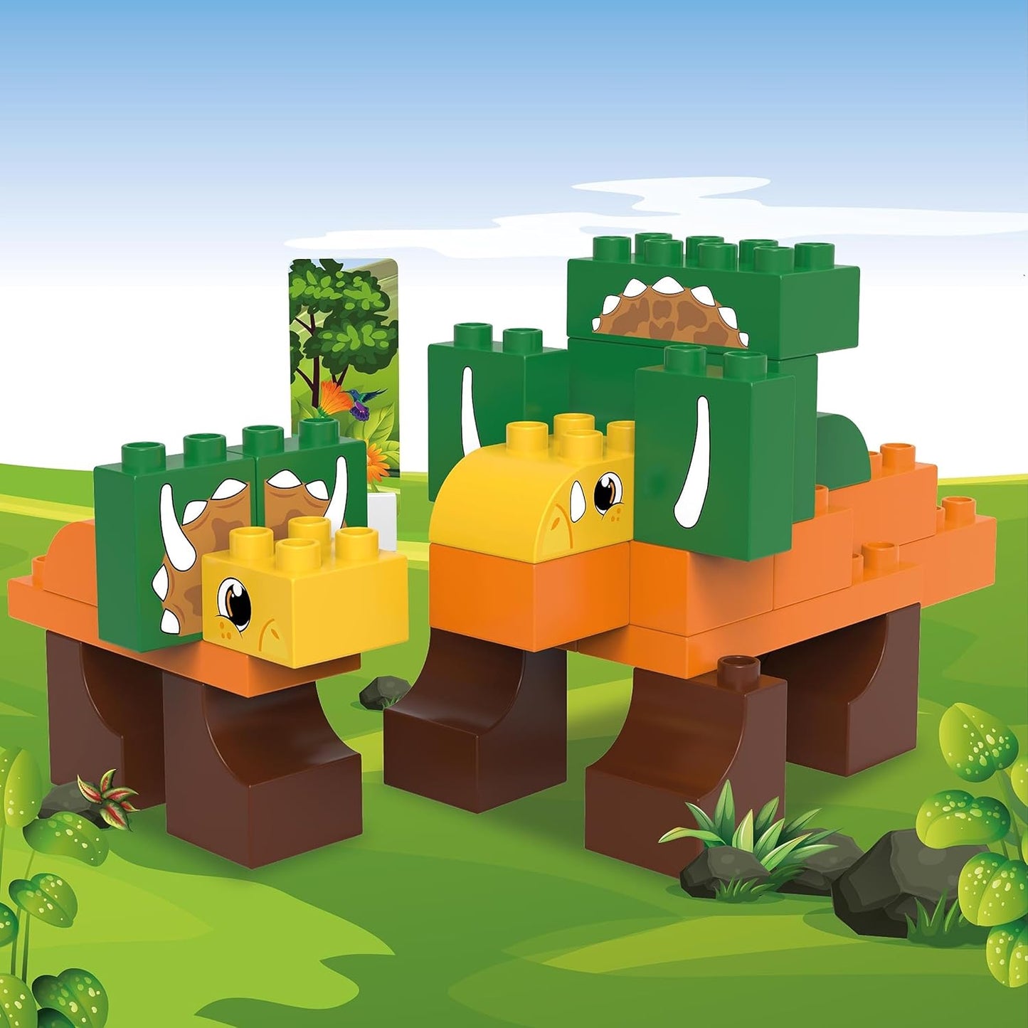 Dinosaurier Triceratops Baustein-Set, Triceratops