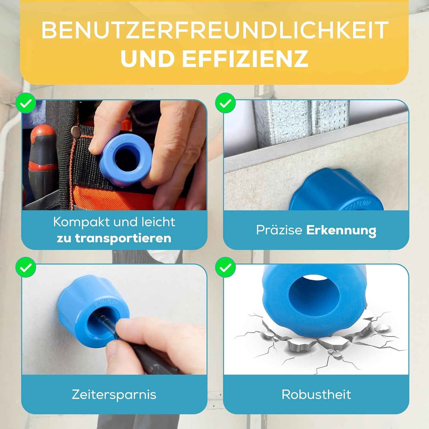 Magnetischer Schienendetektor für Trockenbau-Projekte, PRO