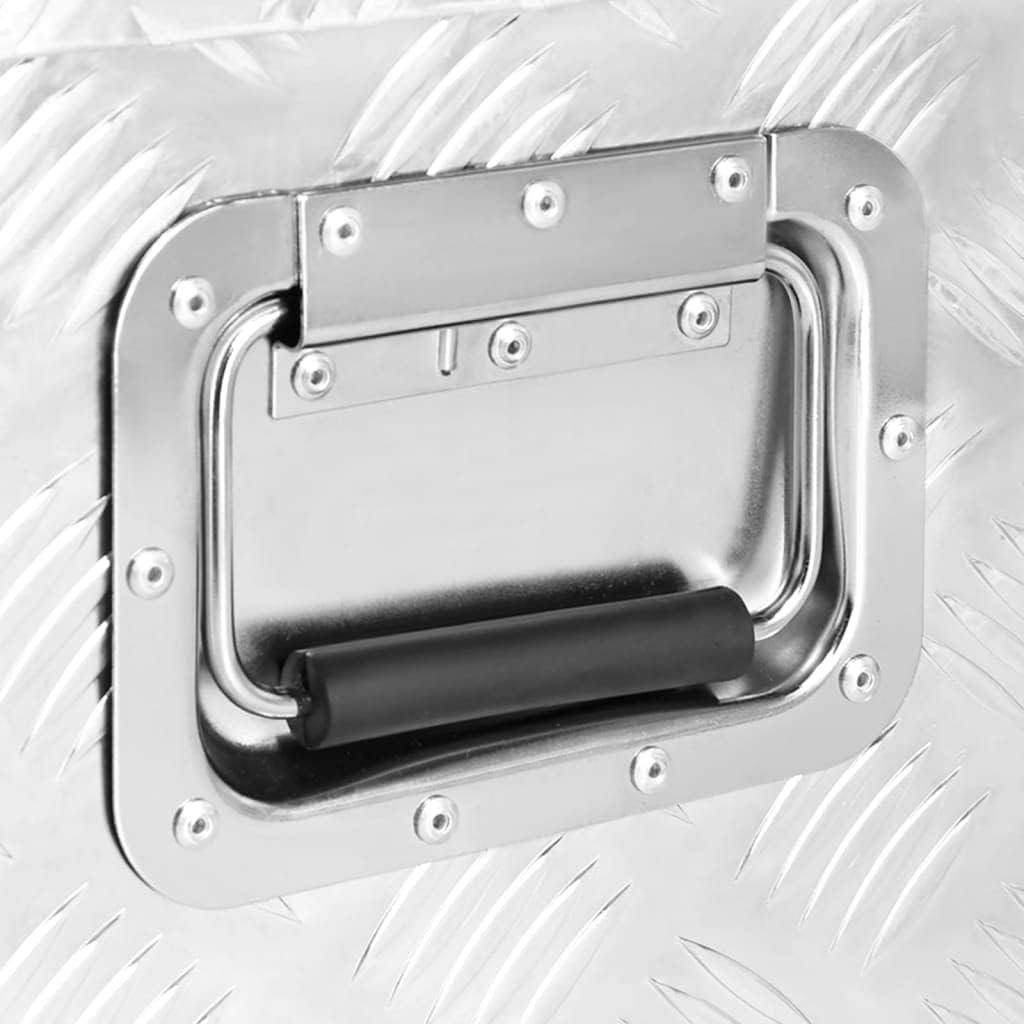 Aluminium-Aufbewahrungsbox, 70 x 31 x 27 cm Silber