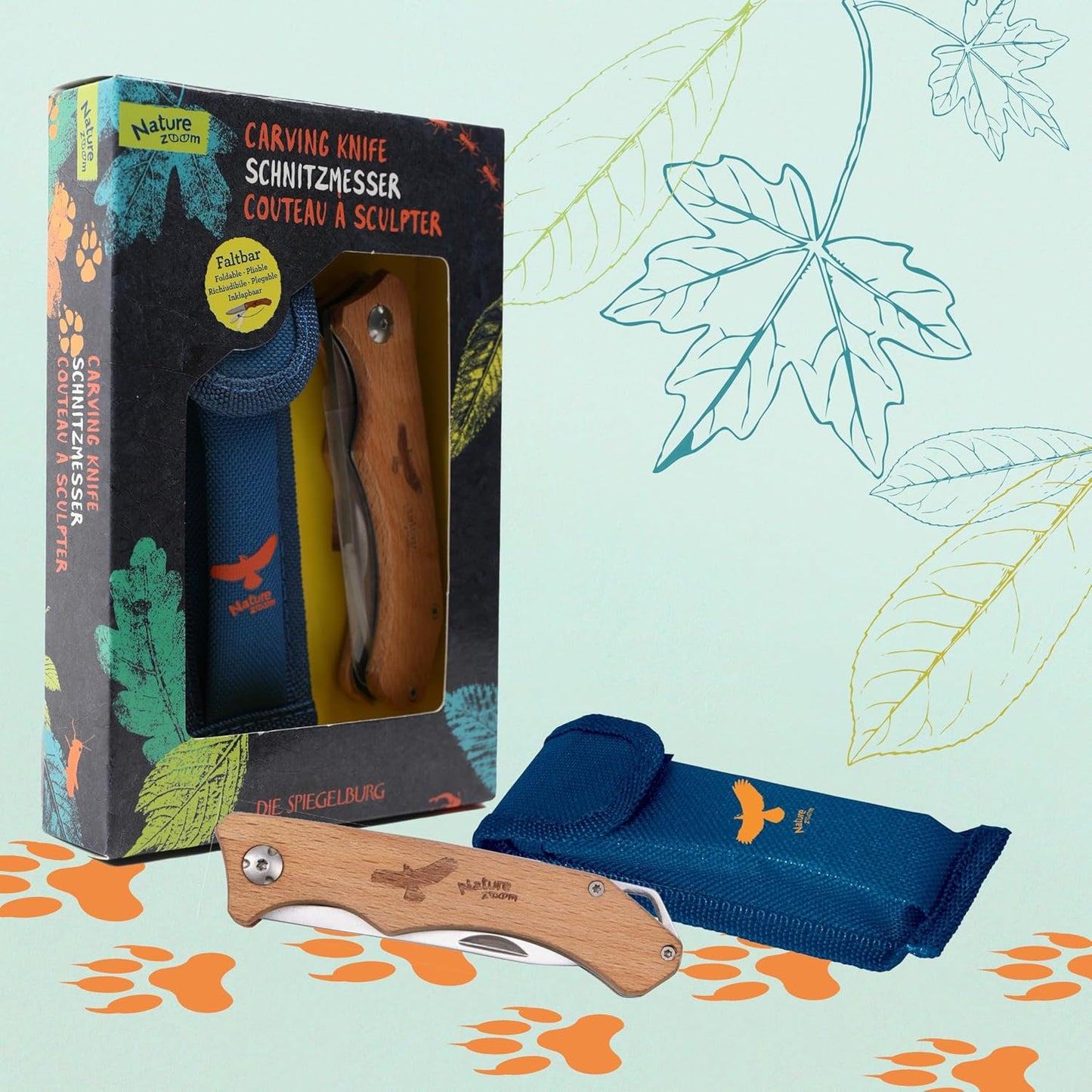 Taschenmesser-Set für Kinder mit Schnitzanleitung