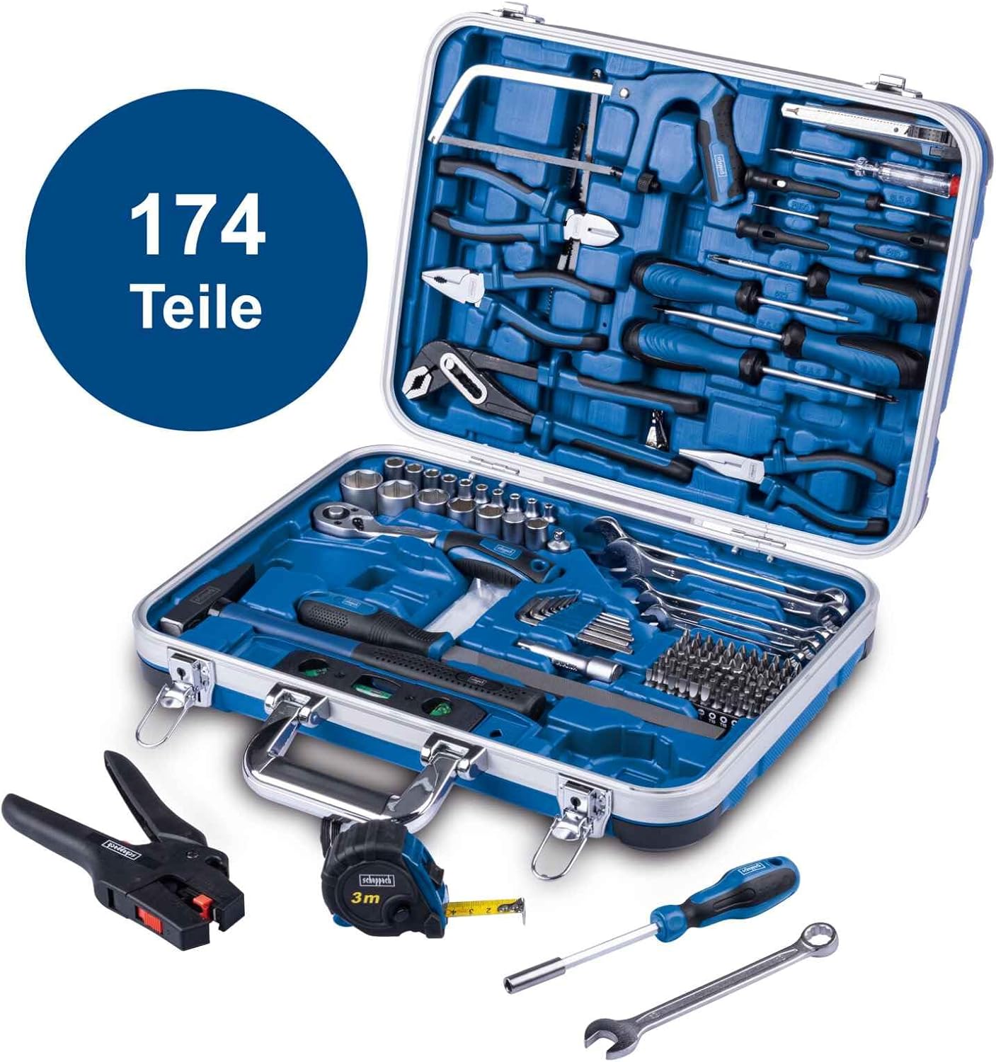 173-teiliges Werkzeugkoffer-Set TB173 für Haushalt und Werkstatt, TB173 - 173-tlg