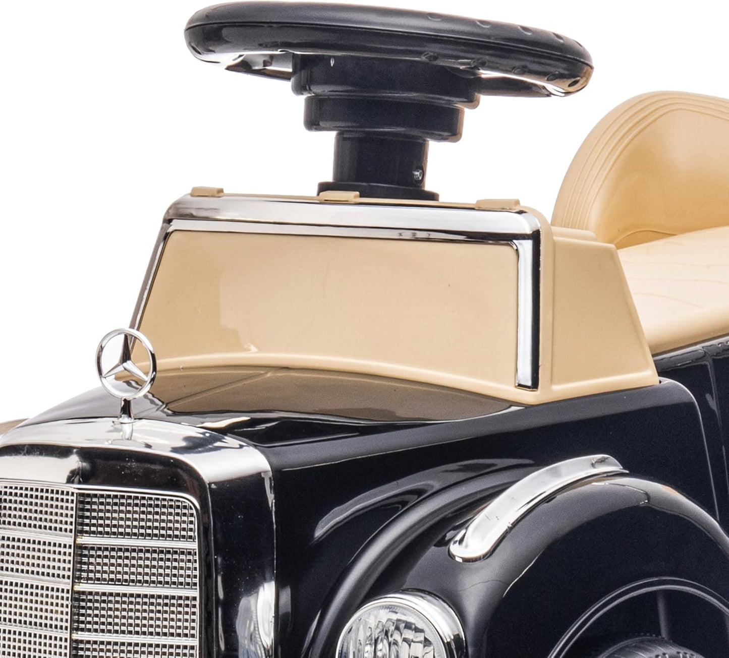 Rutschauto mit Kippschutz, Schwarz