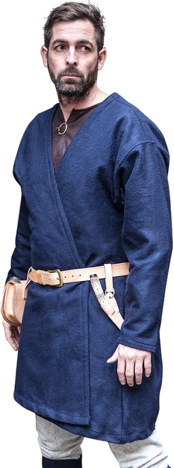 Wikinger Klappenrock Loki, Blau XL