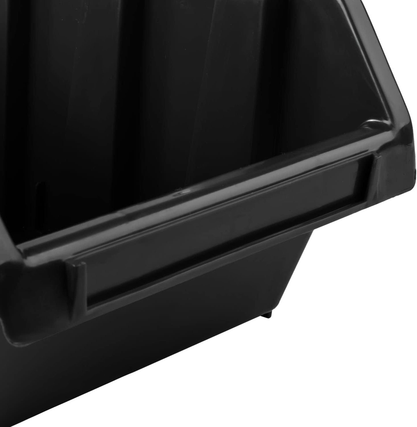Stapelboxen Set, 10x Schwarz