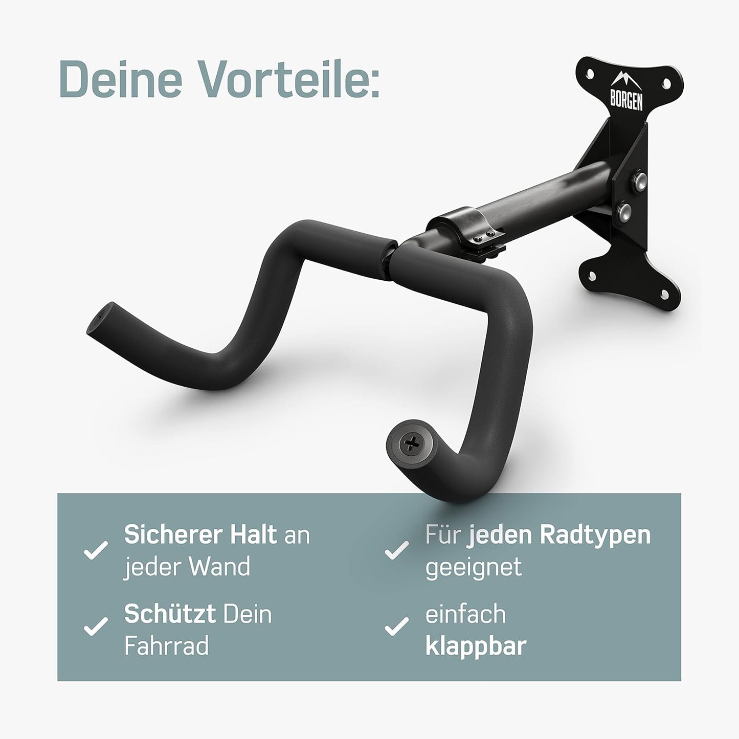 Velo Wandhalterung, 2er Set Schwarz