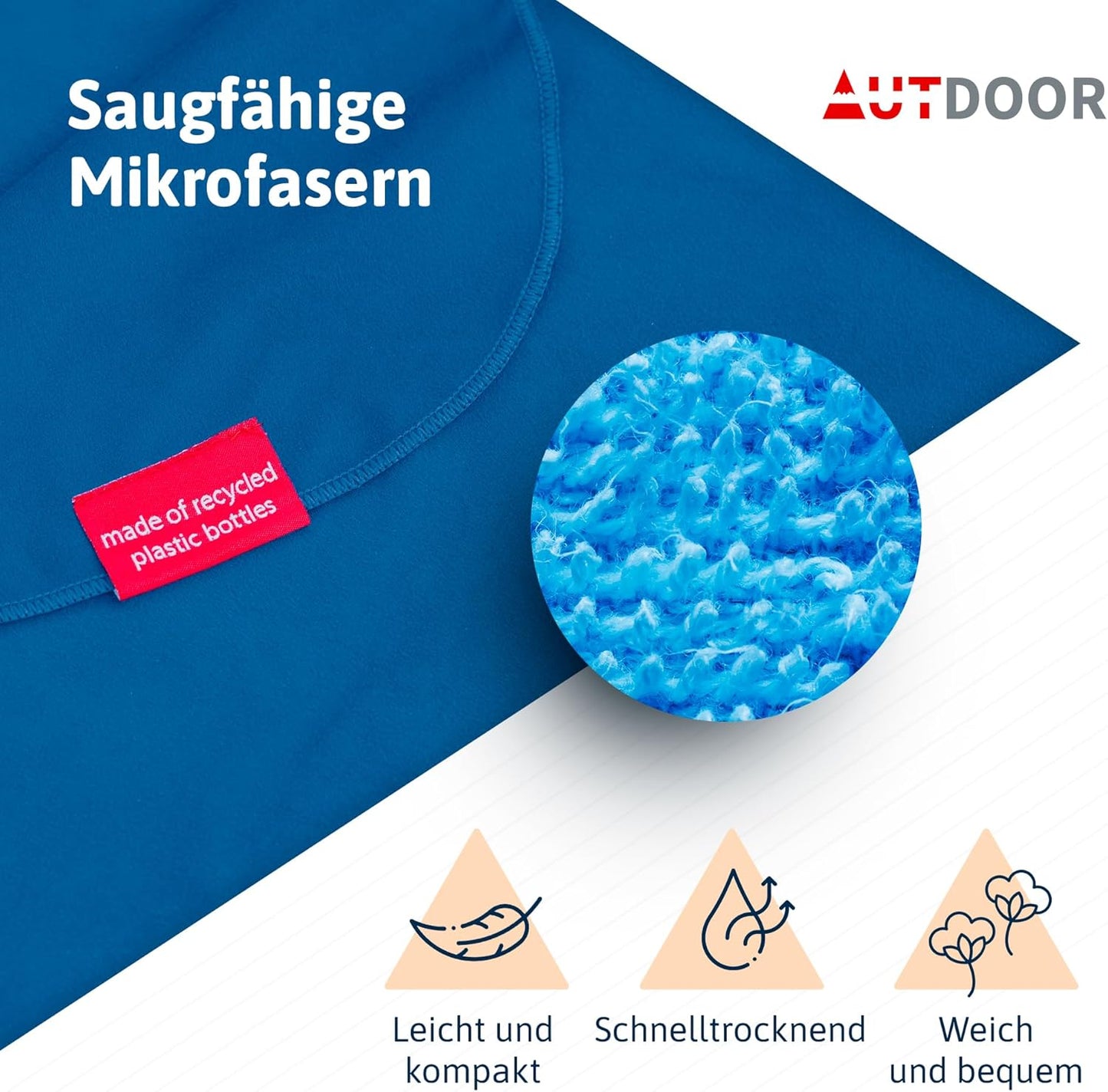 Badeponcho für Kinder, Kids Blau