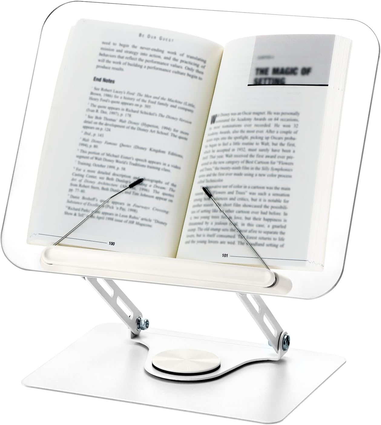 Verstellbarer Buchhalter mit 360° Basis