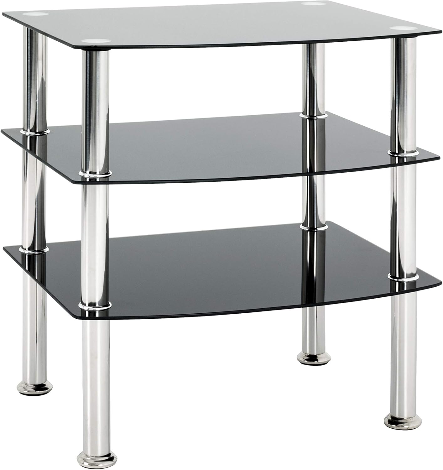 Beistelltisch July, Edelstahl-schwarz 54 x 45 x 61