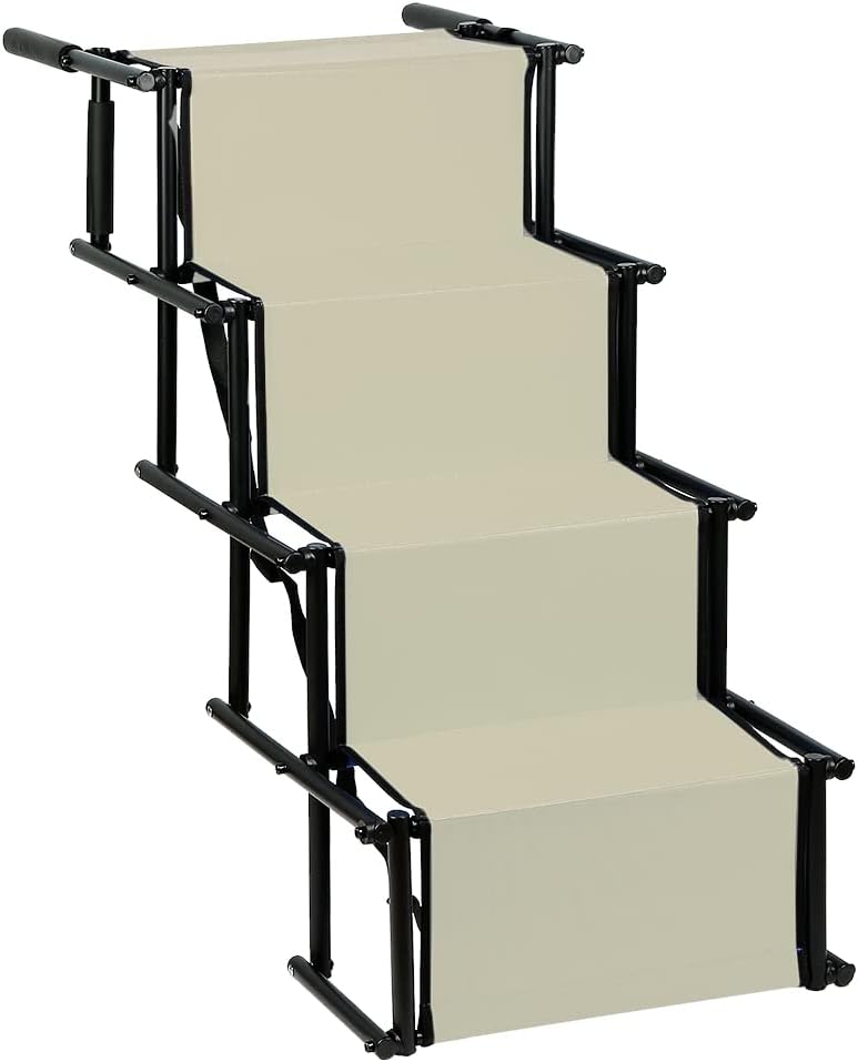 Klappbare Hundetreppe, Beige