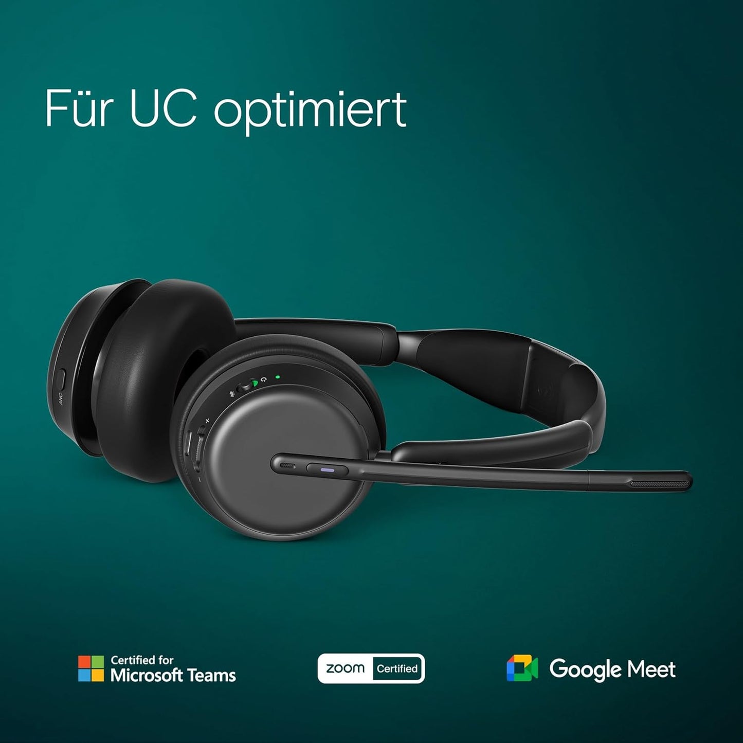 Impact 1061T ANC Headset mit Ladestation, Bluetooth, Microsoft Teams certified and ANC with charging stand