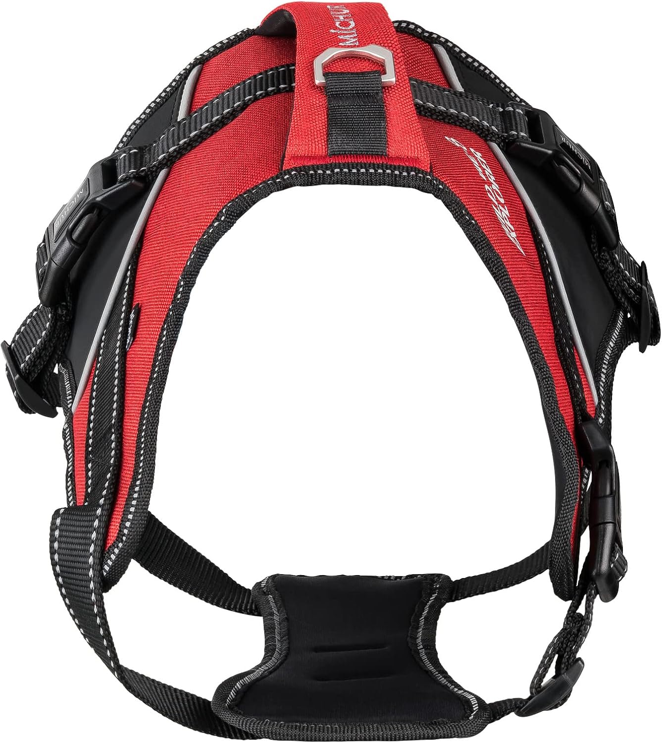 Hundegeschirr Joel mit Reflektoren, wasserdichtes Material, BU: 56-78cm Rot
