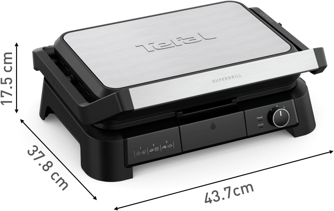 SuperGrill 3in1, SuperGrill 3in1 - Stufenloser Thermostat