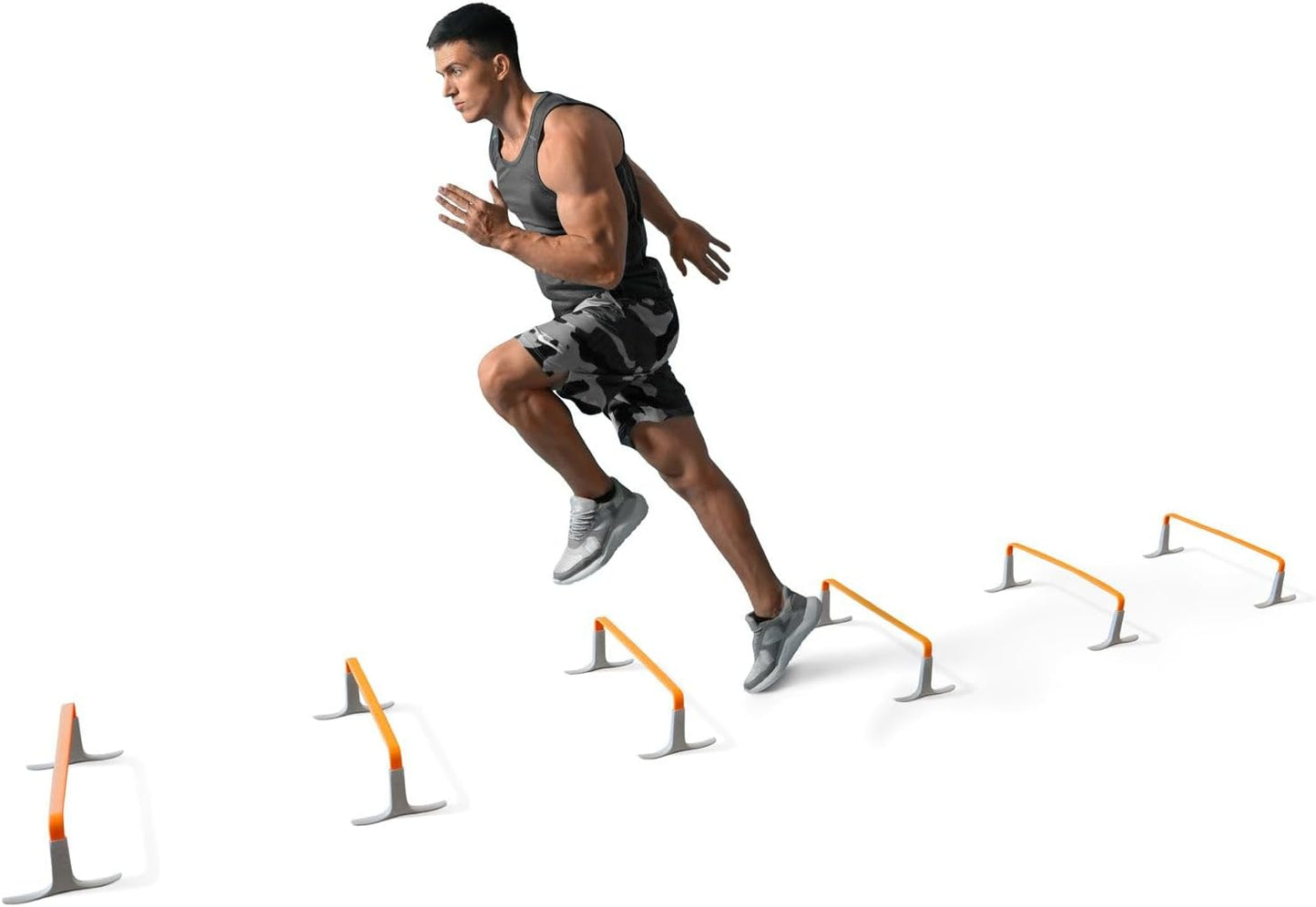 6-teiliges ZoomFlex Agility-Hürden-Set mit Tragetasche, Sicherheitsorange 6" Hürden – 6er-Pack mit Tragetasche