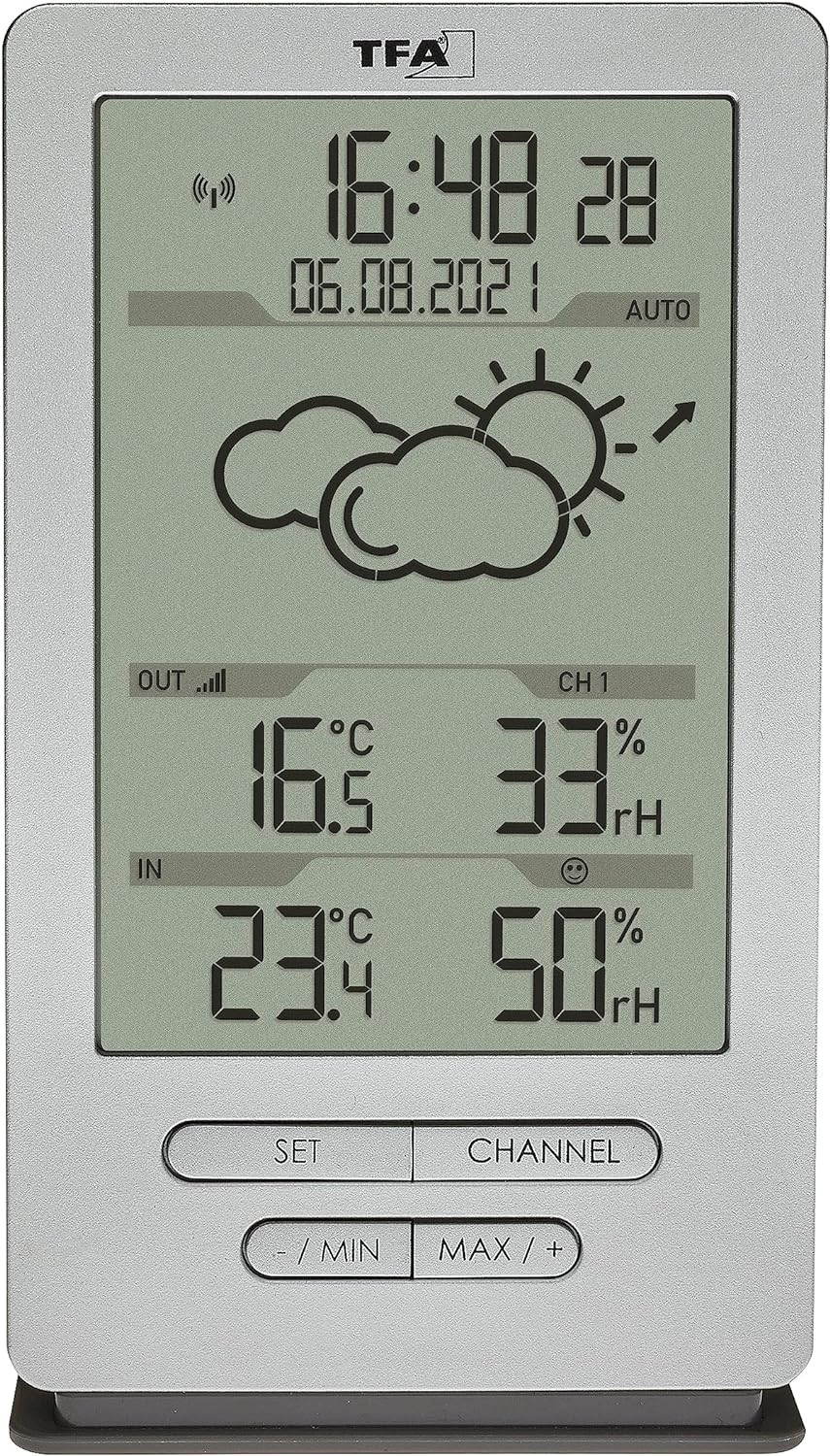 Funk Wetterstation, silber