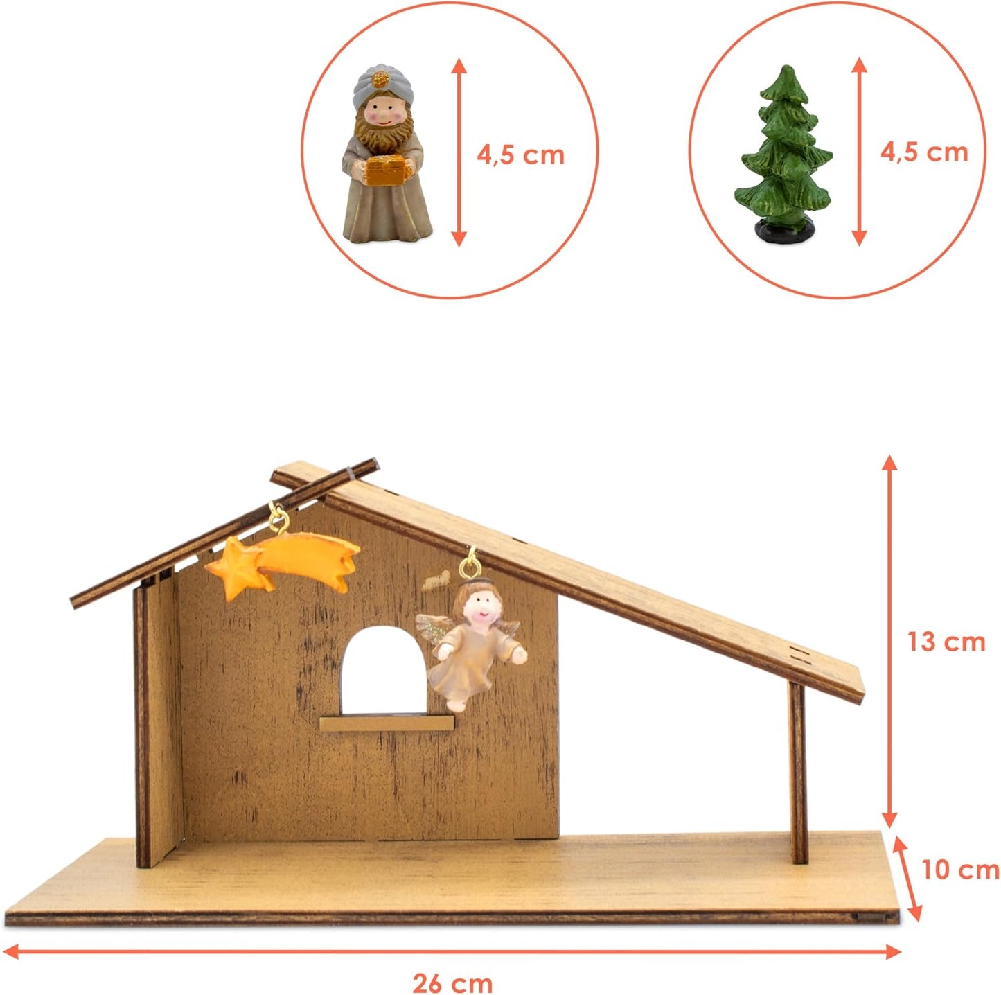 24-teiliges Weihnachtskrippen-Set