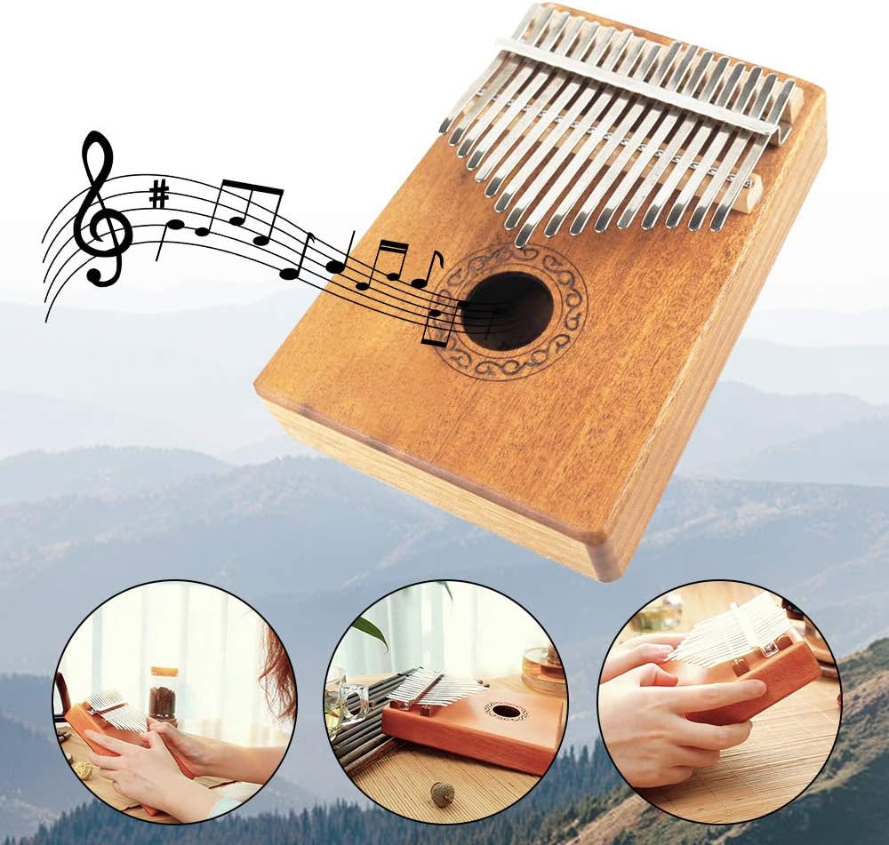 Kalimba 17-Tasten, Mahagoni