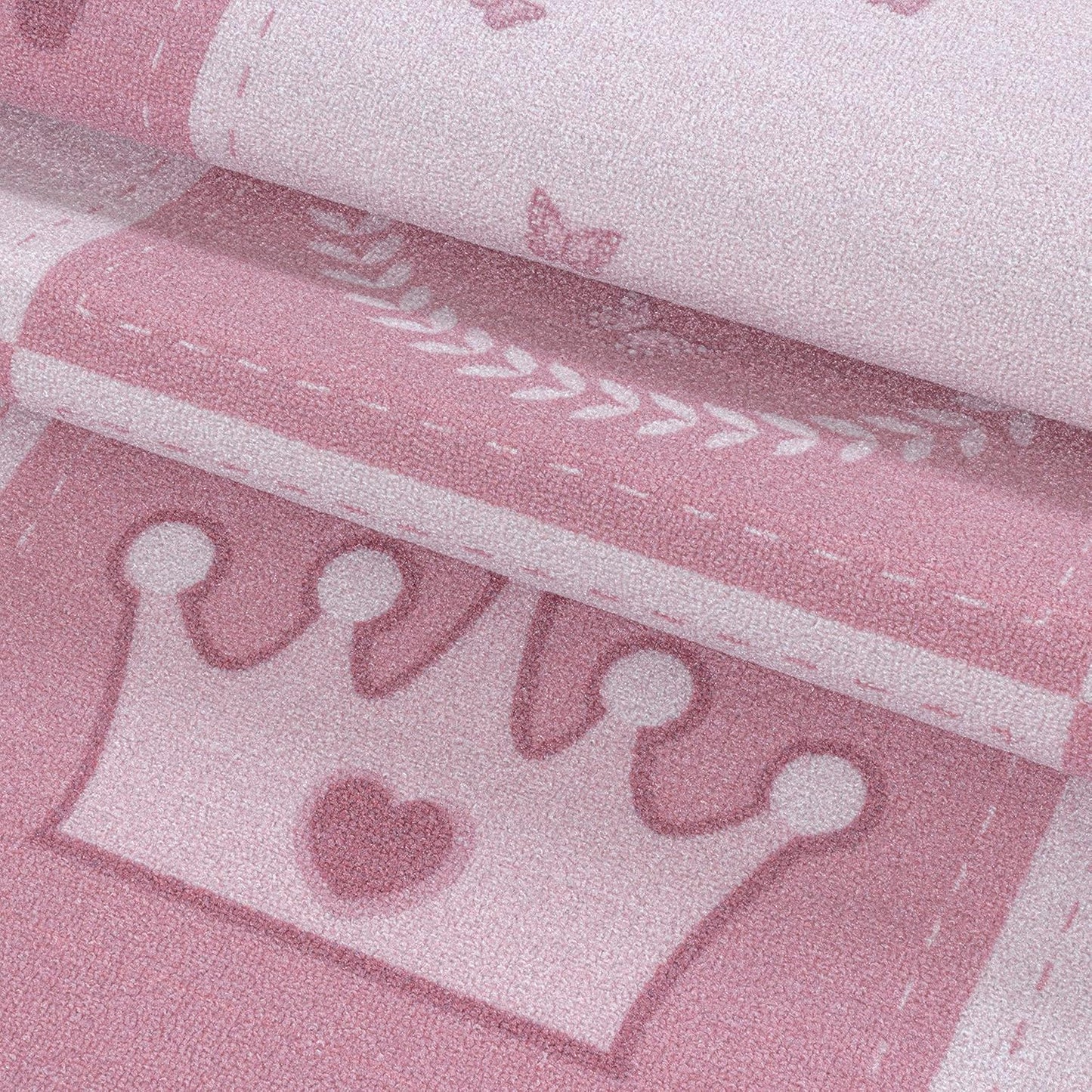 Kinderteppich Prinzessin-Design, 100 x 150 cm (Rechteckig) Pink-2