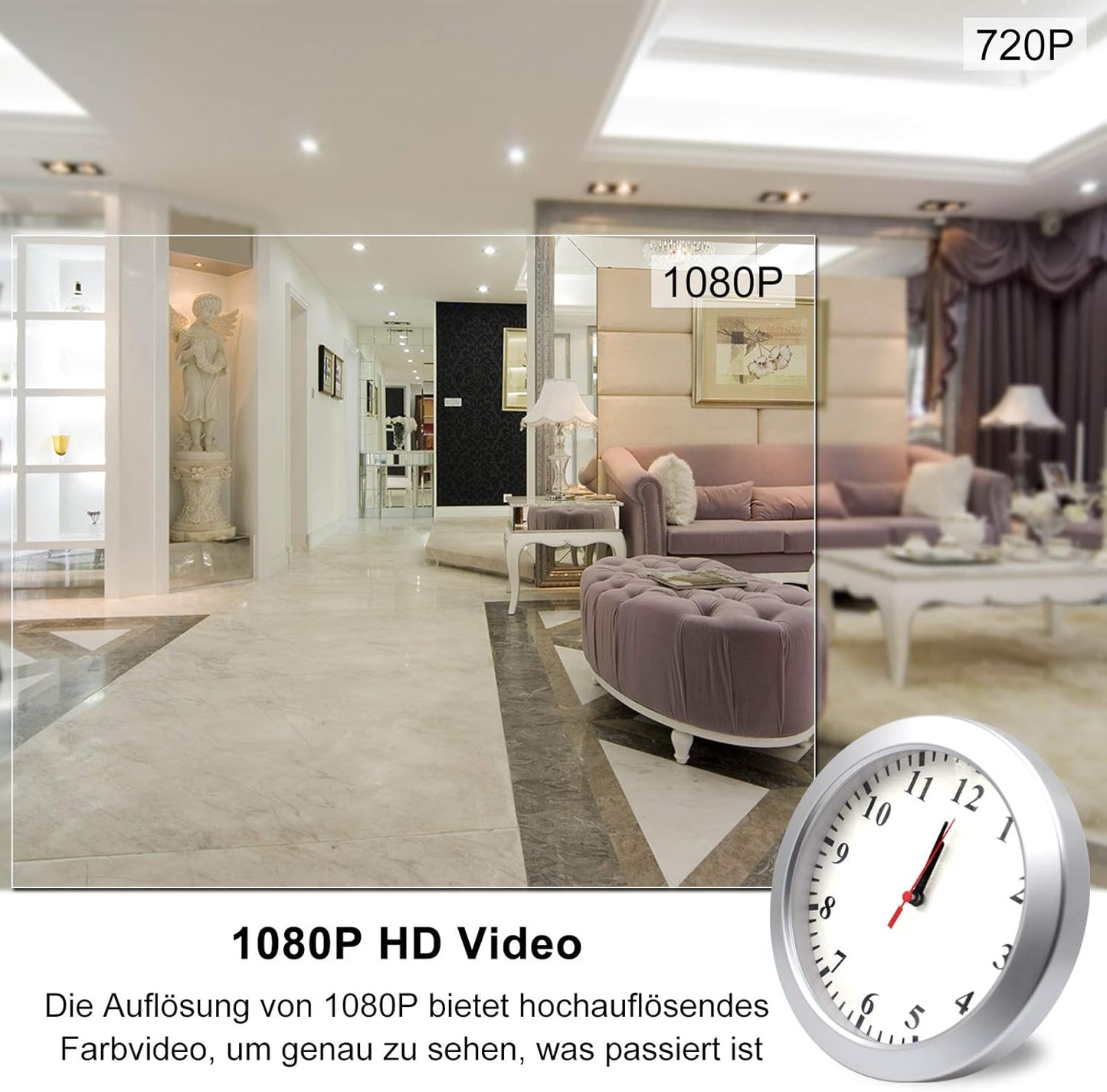 HD1080P Versteckte Mini-Kamera mit Bewegungserkennung