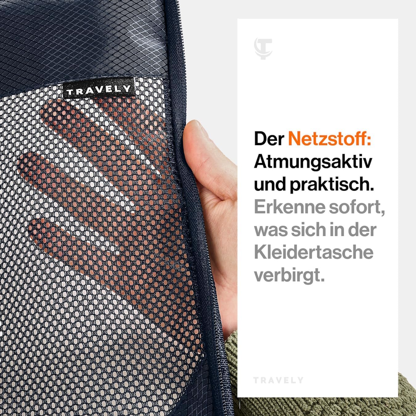 5-teiliges Packwürfel-Set, Blau 5 Teile Gr. Set