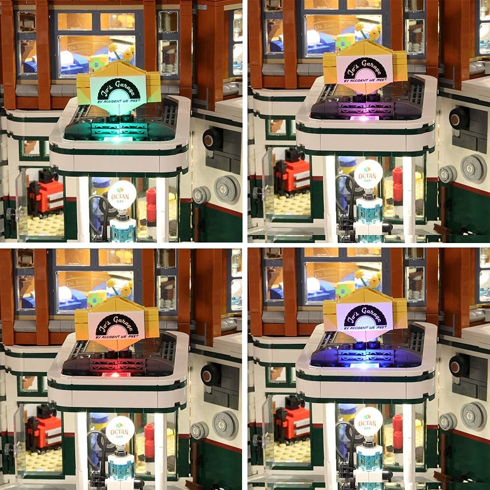 Lichtset für Creator Expert Eckgarage (Modell-Set Nicht enthalten), Standardausgabe