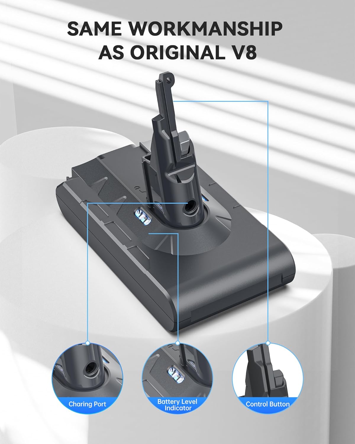 Ersatzakku für Dyson V8 Staubsauger, V8 6.5Ah-1